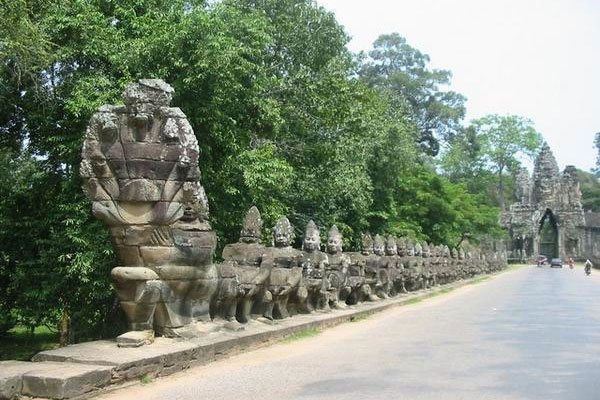 Kambodża | Wejście do Angkor Thom