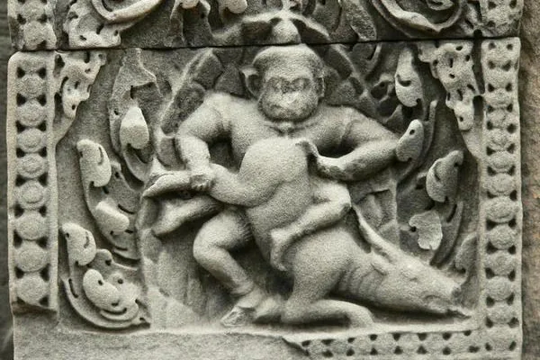 Kambodża | Motyw zdobniczy z Banteay Samre