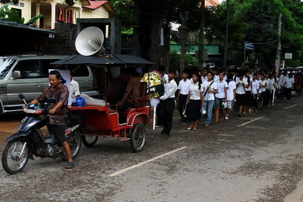 Kambodża | Orkiestra towarzysząca ostatniej drodze zmarłego