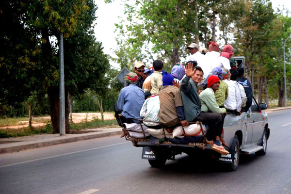 Transport uliczny w Siem Reap