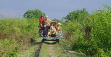 Bambusowy pociąg — Battambang