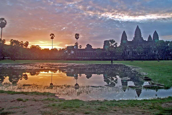 Kambodża | Zachód słońca nad Angkor Wat